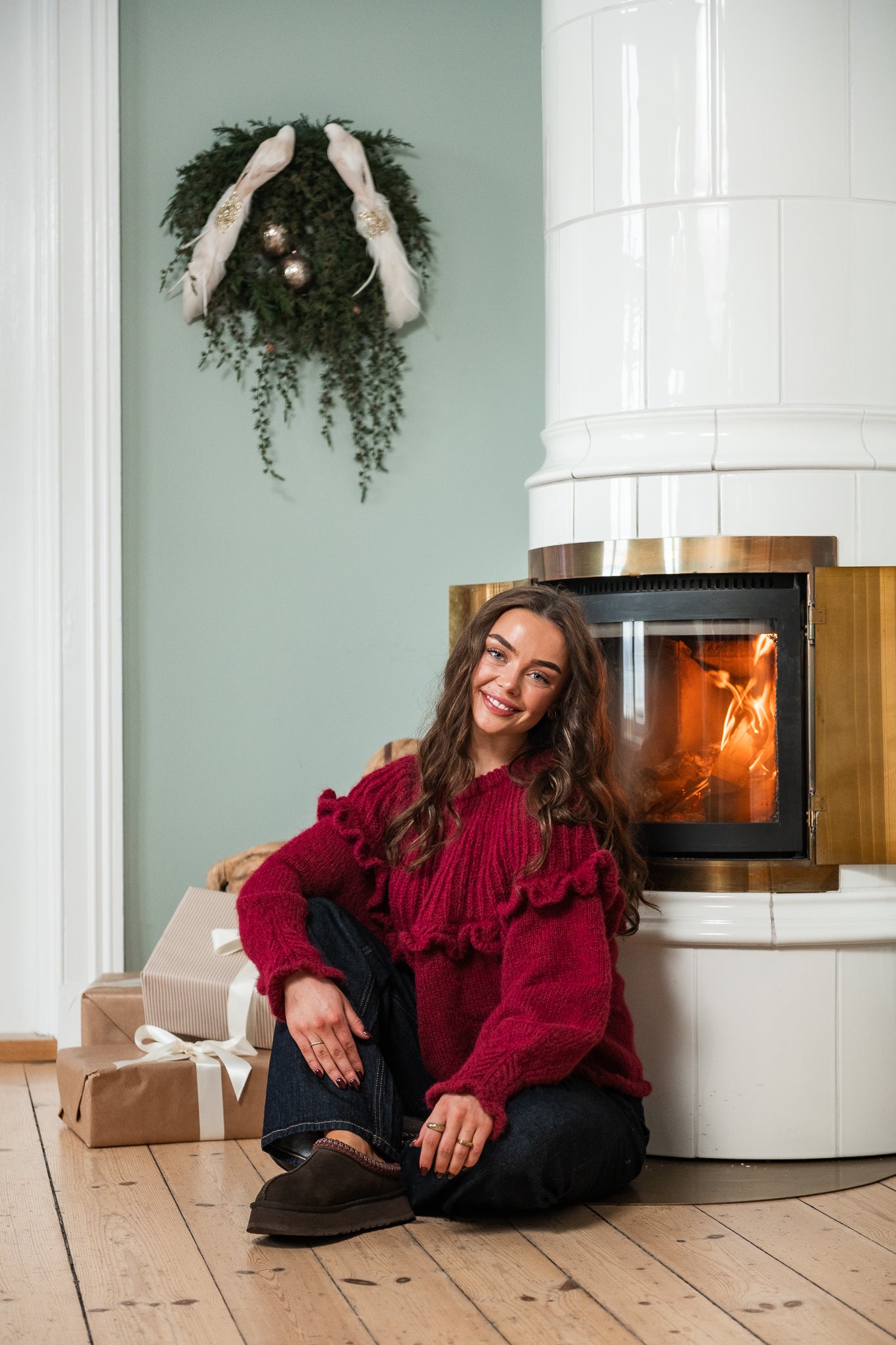 PCSIKKA Pullover - Beet Red